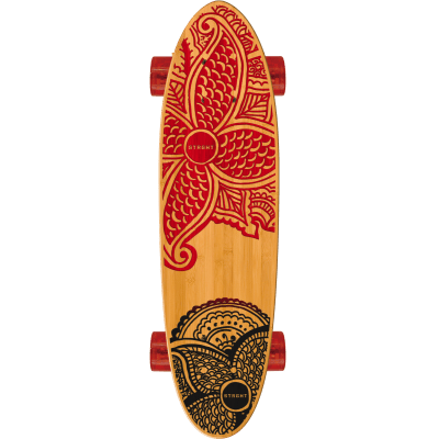 Classic Cruiser Skateboard in Bamboo - Pua Design