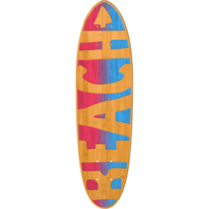 Classic Cruiser Skateboard in Bamboo - Beach Cruiser Design - (Deck Only)