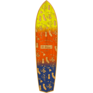 Diamond Tail Cruiser Skateboard in Bamboo - Hula Love Design - (Deck Only)