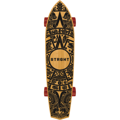 Diamond Tail Cruiser Skateboard in Bamboo - Warrior Calendar Design