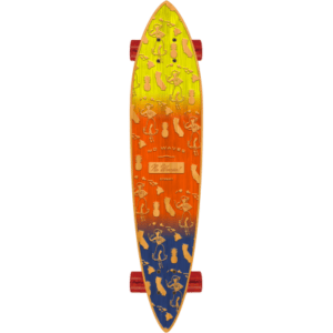 Pin Tail Cruiser Skateboard in Bamboo - Hula Love Design